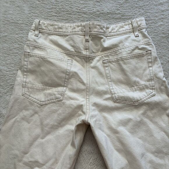 Cotton On Baggy Straight Leg Straight Fit Jeans Womens 30x28 Beige Casual - Picture 5 of 8